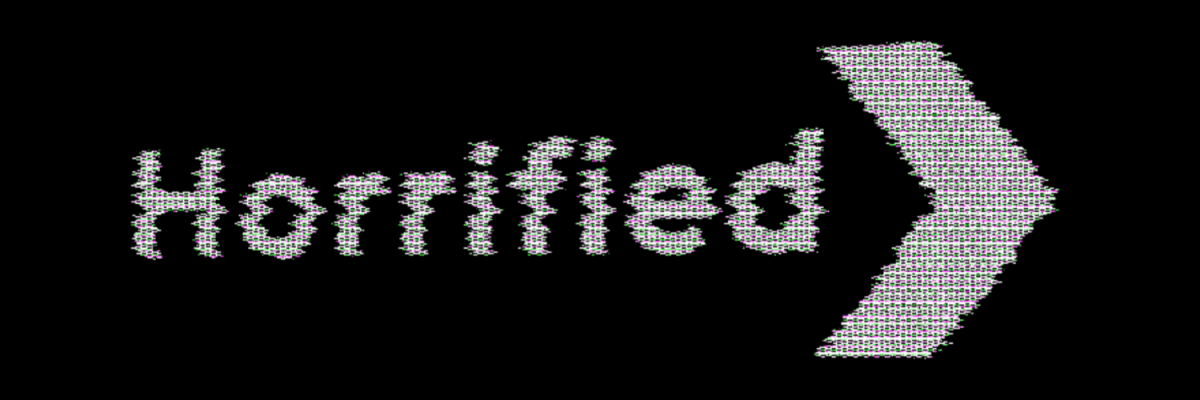 Horrified homepage banner