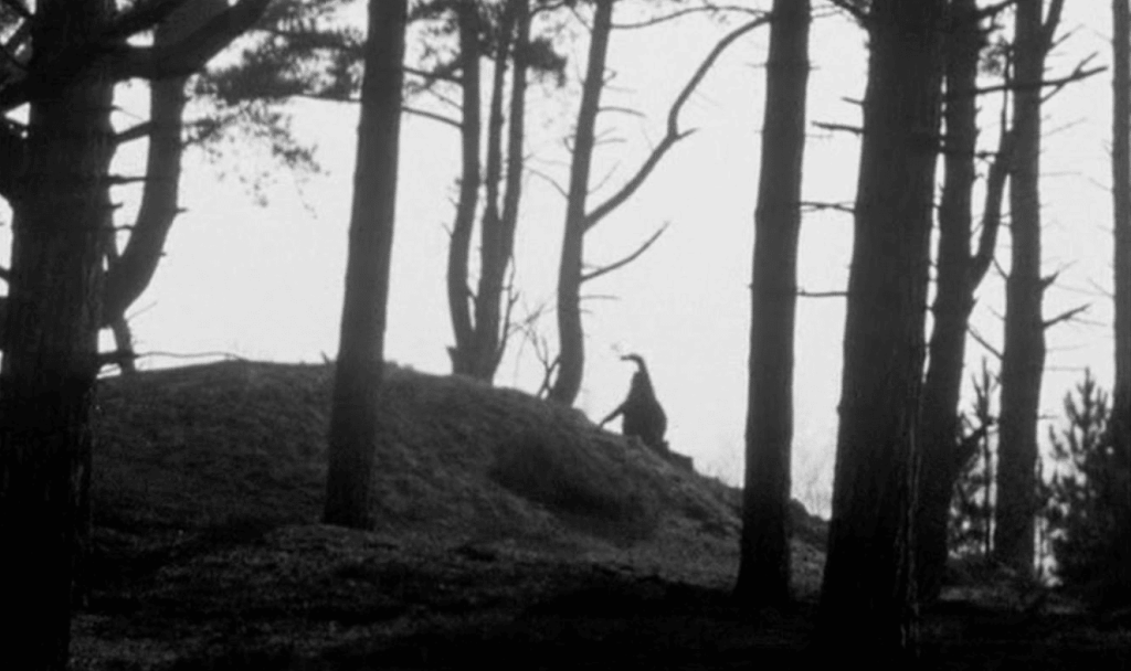 William Ager attacking in A Warning to the Curious