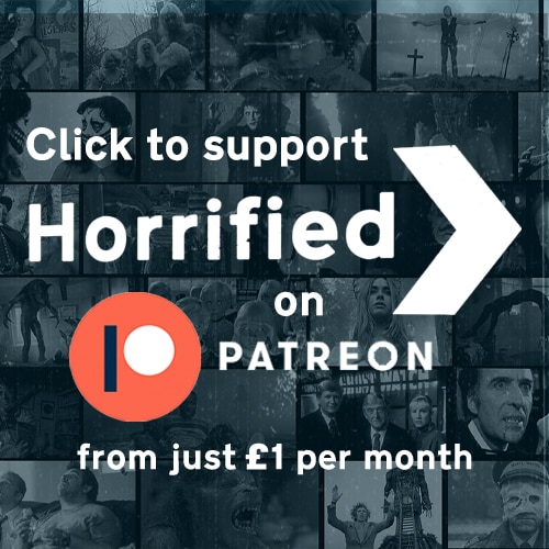support horrified on patreon box banner